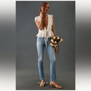 Ag straight Mari crop jeans